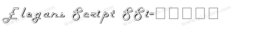 Elegans Script SSi字体转换
